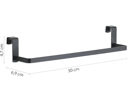 Držák na ručníky k zavěšení, šířka 30 cm