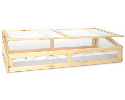 Dřevěný pařník s otevřeným víkem