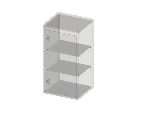 Závěsná skříňka se třemi policemi