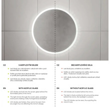 LED zrcadlo do koupelny s osvětlením Nimco 50 x 70 cm ZP 8001-thumb-7