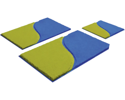 Tři čisticí rohože s dvoubarevným designem