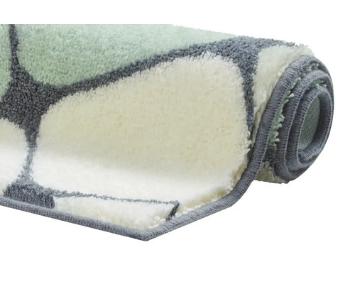 Srolovaná koupelnová rohož s geometrickým vzorem