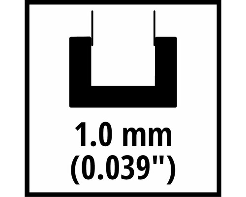 Symbol pro šířku spony 1,0 mm