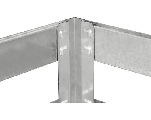 Spojovací prvek pro vyvýšené záhony z kovu