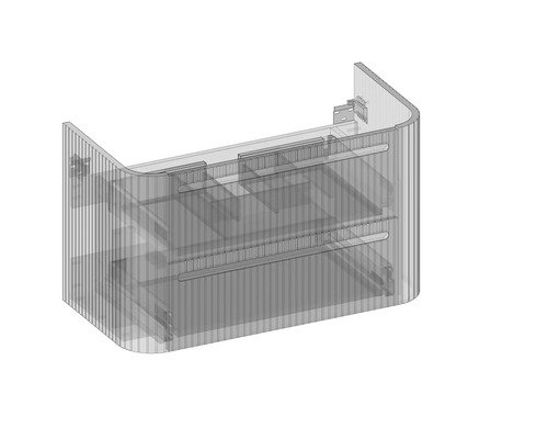 Detailní pohled na skříňku pod umyvadlo