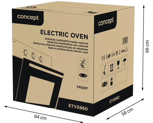 Balicí krabice pro elektrickou troubu Concept