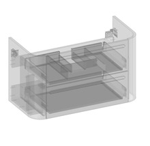 Skříňka pod umyvadlo se zásuvkami pro design koupelny