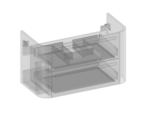 Skříňka pod umyvadlo se zásuvkami pro design koupelny