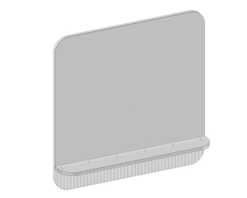 Nástěnný panel s poličkou