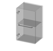 Koupelnová závěsná skříňka Devo Sonus 2.0 levá Dakar 38 x 63 x 30 cm SO2-SW1DL38x63-F89