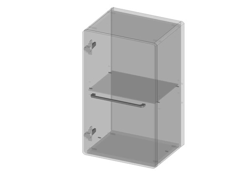 Koupelnová skříňka s dvířky, policí a rukojetí