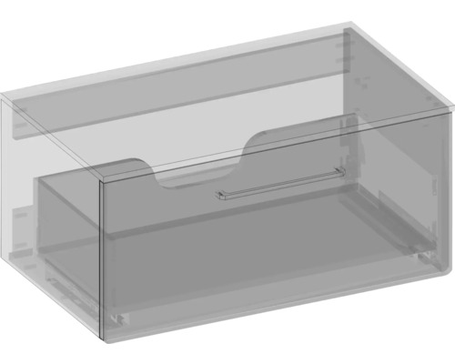 Průhledný zásuvkový box se zásuvkou