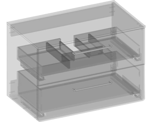 Koupelnová skříňka pod umyvadlo Devo Sonus 2.0 fjordová zelená 77 x 52 x 45 cm SO2-SU2S77x52F72K51