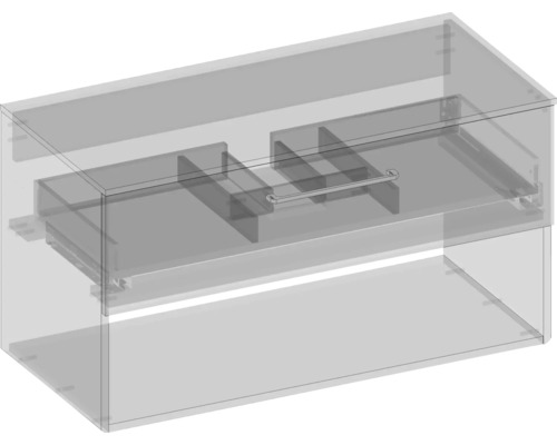 Zásuvkový výsuv s přihrádkami pro zásuvku