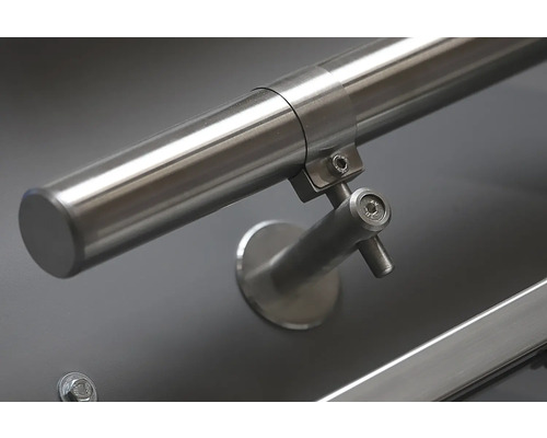 Nerezové madlo se nástěnným držákem