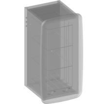 Koupelnová závěsná skříňka Devo Oval dub přírodní/šedá Diamond 34 x 67 x 33 cm OV-PS1DK34-P35D01L09
