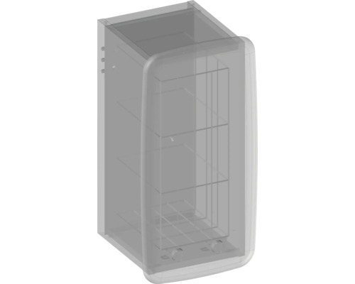 Nástěnný radiátor do koupelny s policemi