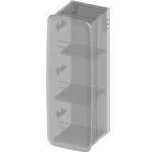 Koupelnová závěsná skříňka Devo Oval levá dub přírodní/alpská bílá 34 x 94 x 33 cm OV-SW1DLE34-P36D01L10