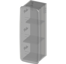 Koupelnová závěsná skříňka Devo Oval levá dub přírodní/alpská bílá 34 x 94 x 33 cm OV-SW1DLE34-P36D01L09