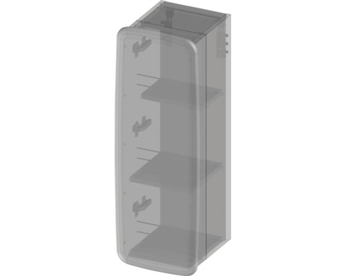 Koupelnová skříňka se třemi policemi