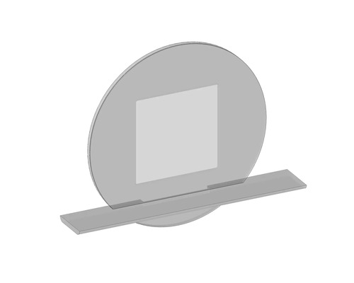 Dekorativní kulatý fotorámeček se stojanem