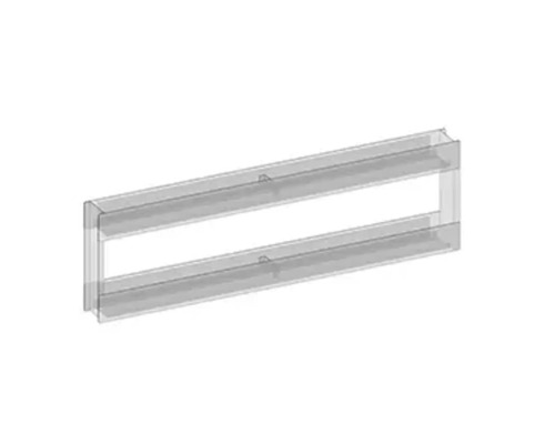 Průhledná plastová police