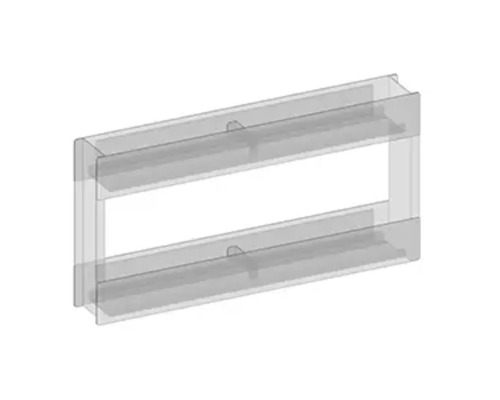 Plastová police pro montáž na stěnu