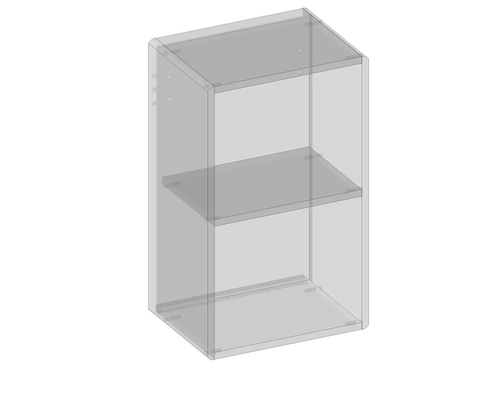 Nástěnná skříňka se dvěma policemi