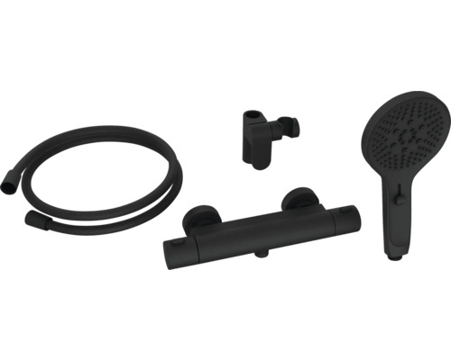 Sprchová souprava s ruční sprchou, termostatickou baterií a sprchovou hadicí