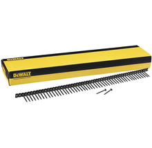 Logo Dewalt, vruty do zásobníku s krabicí