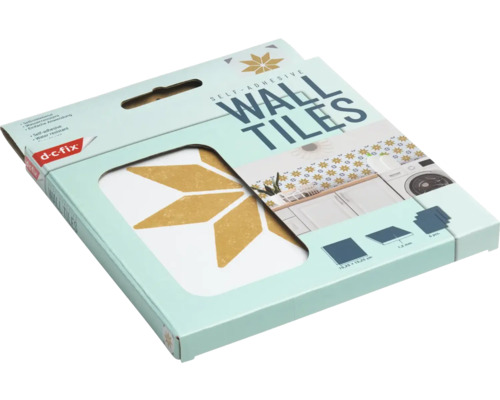 Balení samolepicích obkládaček se geometrickým vzorem