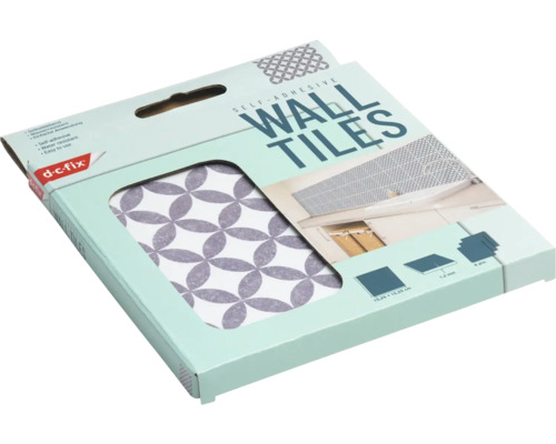 Balení samolepicích obkládaček se geometrickým vzorem