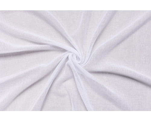 Bílá záclonová látka, lehce průhledná, pro design interiéru