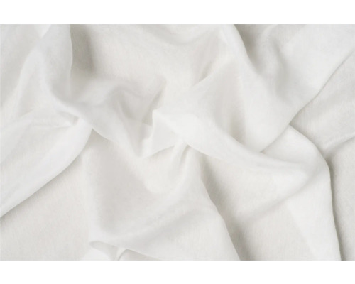 Bílá, zvlněná látka