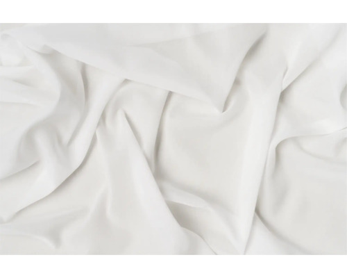Bílá, nařasená látka pro textilní projekty