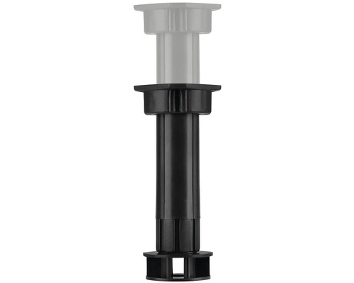 Nastavitelná noha nábytku z plastu