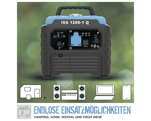 Generátor s elektrickými zásuvkami a USB porty pro kempování, domácnost a festivaly