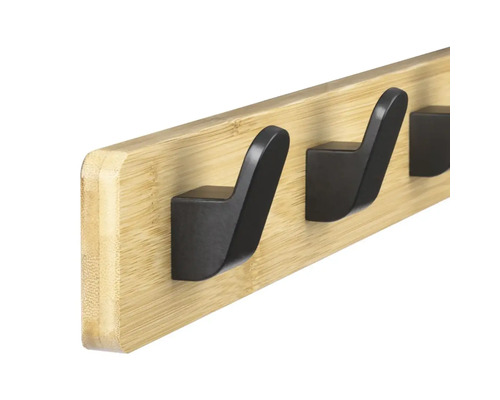 Bambusový věšák se třemi háčky