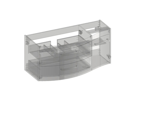 Skříňka pod umyvadlo se zásuvkami a dvířky