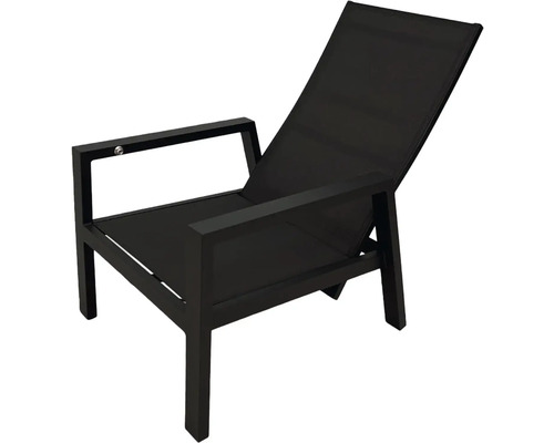 Zahradní lehátko z hliníku a textilie