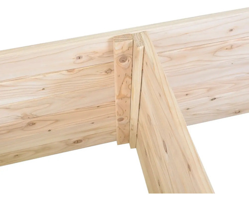 Dřevěný trám s dřevěnou vzpěrou pro stavební projekty