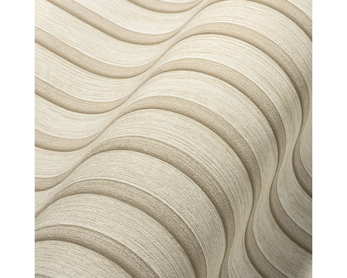 Detail strukturované tapety s vlnitým vzorem