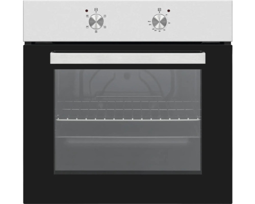 Vestavná trouba s ovládacími knoflíky a skleněnými dvířky