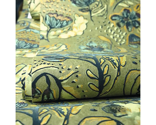 Role tapety s květinovým vzorem