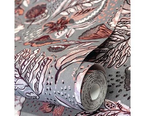 Role tapety s květinovým vzorem