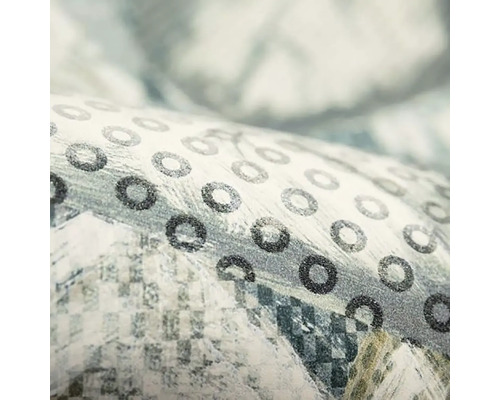 Detail strukturované tapety s kruhovým vzorem