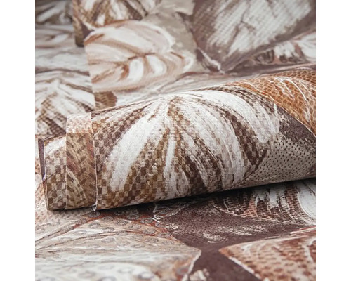 Role hnědé tapety se vzorem listů