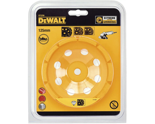 DeWalt diamantový brusný hrnec, 125 mm, v obalu