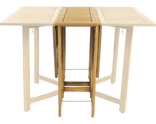 Dřevěný skládací stůl pro venkovní použití