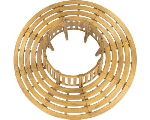 Dřevěná lavička kolem stromu, kruhová